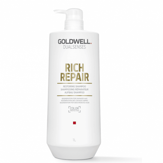 Goldwell Dualsenses Rich Repair 1 Litre Shampoo and Conditioner Bundle Halo Hair & Skin - rosehipskincare.com.au