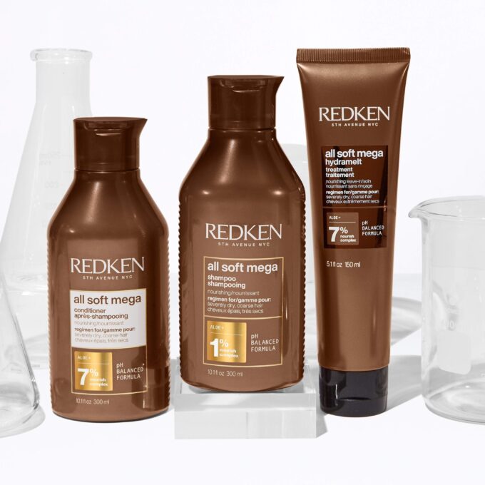 Redken All Soft Mega Shampoo 300ml Halo Hair & Skin - rosehipskincare.com.au