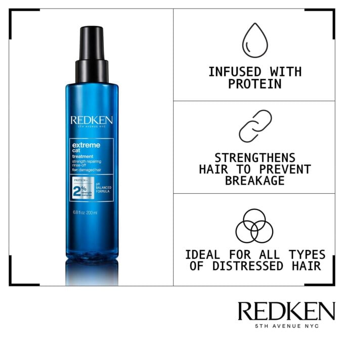 Redken Extreme Cat Protein Reconstructing Hair Treatment Spray 200ml Halo Hair & Skin - rosehipskincare.com.au