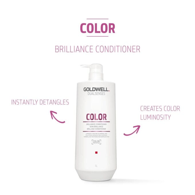 Goldwell Dualsenses Color Brilliance Conditioner 1000ml Halo Hair & Skin - rosehipskincare.com.au