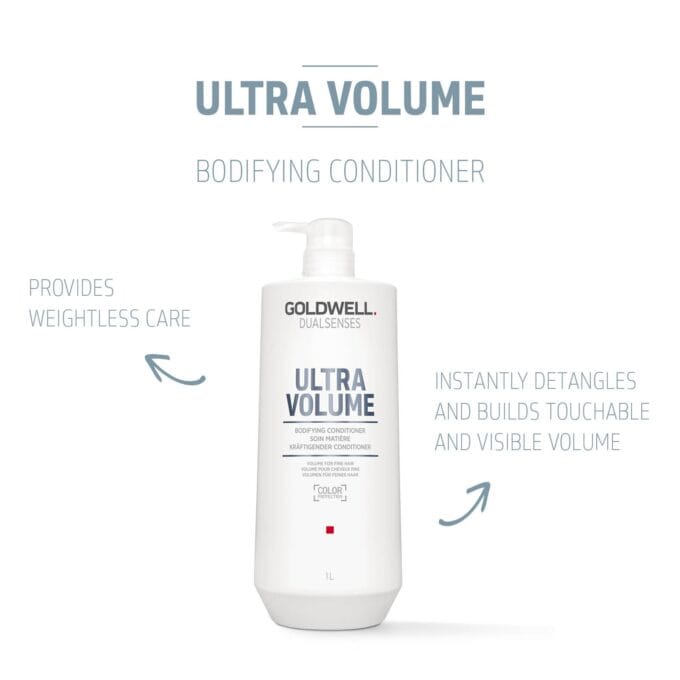 Goldwell Dualsenses Ultra Volume Bodifying Conditioner 1000ml Halo Hair & Skin - rosehipskincare.com.au