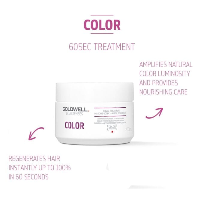 Goldwell Dualsenses Color Brilliance 60 Second Treatment 200ml Halo Hair & Skin - rosehipskincare.com.au