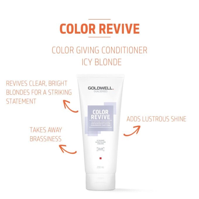 Goldwell Dualsenses Color Revive Conditioner - Icy Blonde 200ml Halo Hair & Skin - rosehipskincare.com.au