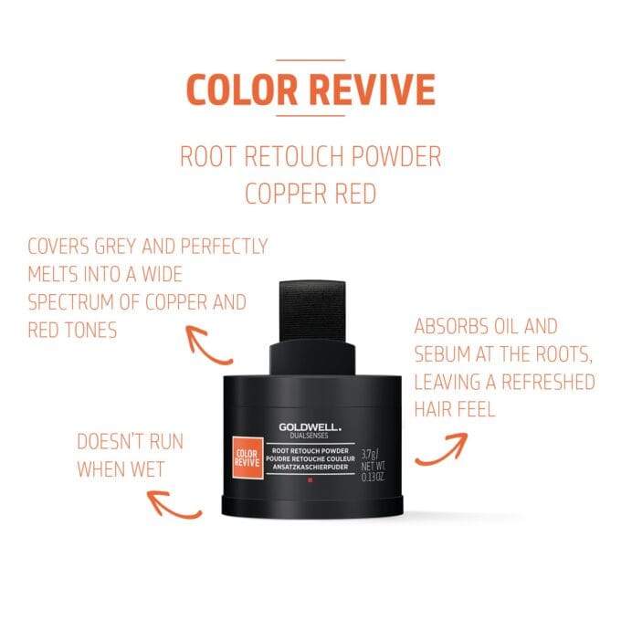 Goldwell Dualsenses Color Revive Root Retouch Powder - Copper Red 3.7g Halo Hair & Skin - rosehipskincare.com.au