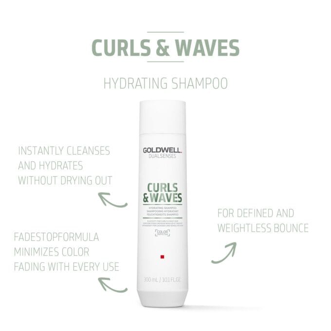 Goldwell Dualsenses Curls & Waves Hydrating Shampoo 300ml Halo Hair & Skin - rosehipskincare.com.au