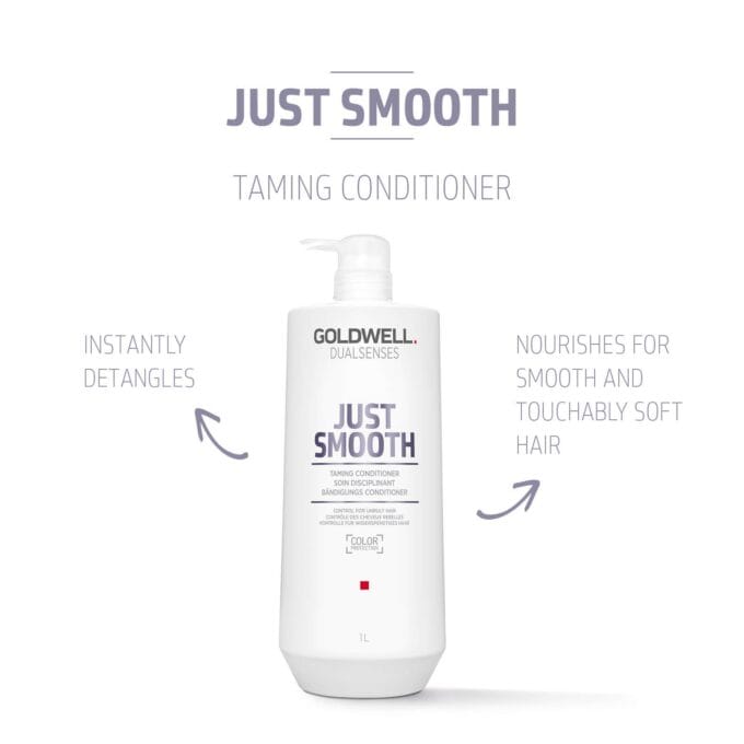 Goldwell Dualsenses Just Smooth Taming Conditioner 1000ml Halo Hair & Skin - rosehipskincare.com.au