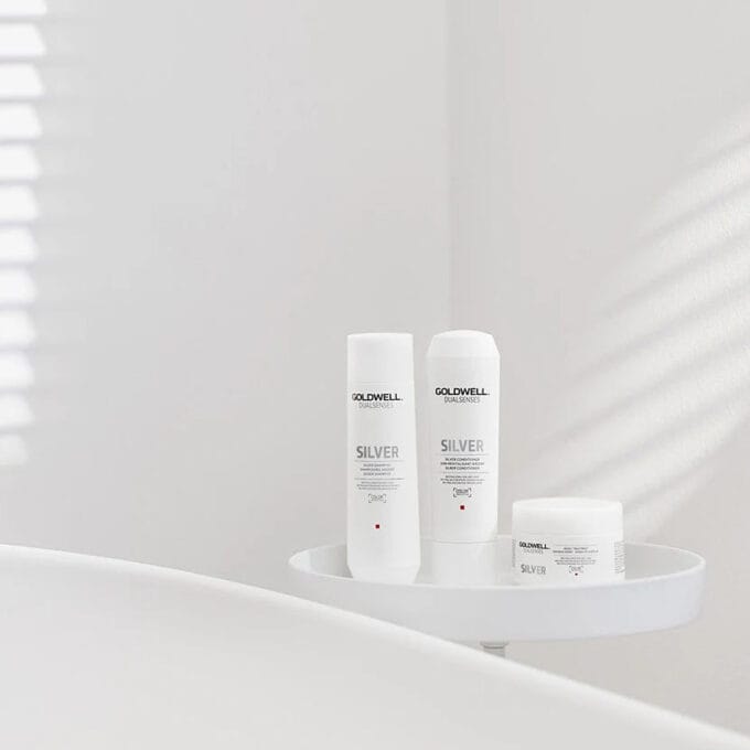 Goldwell Dualsenses Silver 60 Second Treatment 200ml Halo Hair & Skin - rosehipskincare.com.au