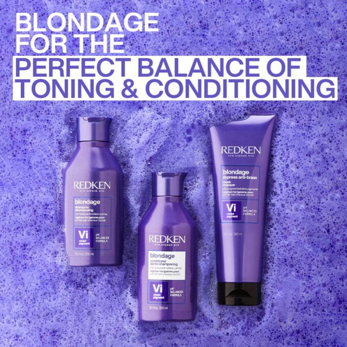 Redken Color Extend Blondage Color Depositing Purple Conditioner 300ml Halo Hair & Skin - rosehipskincare.com.au