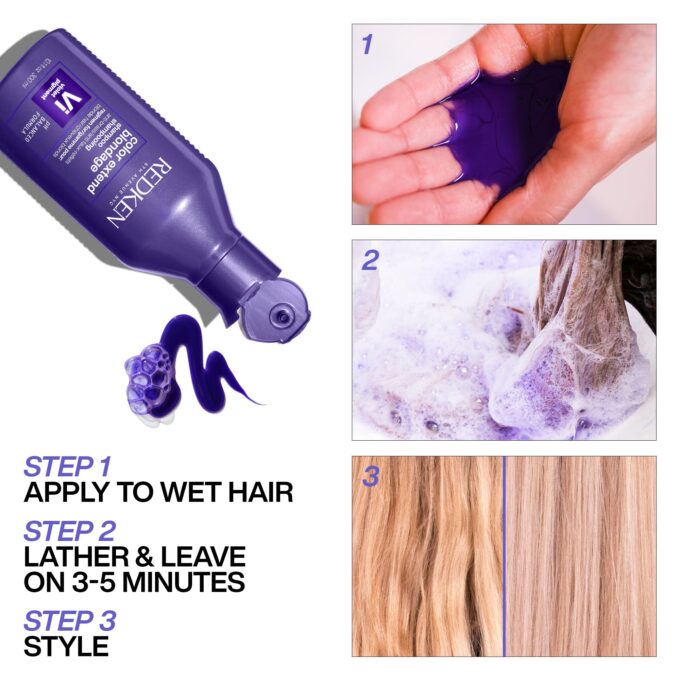 Redken Color Extend Blondage Color Depositing Purple Shampoo 500ml Halo Hair & Skin - rosehipskincare.com.au