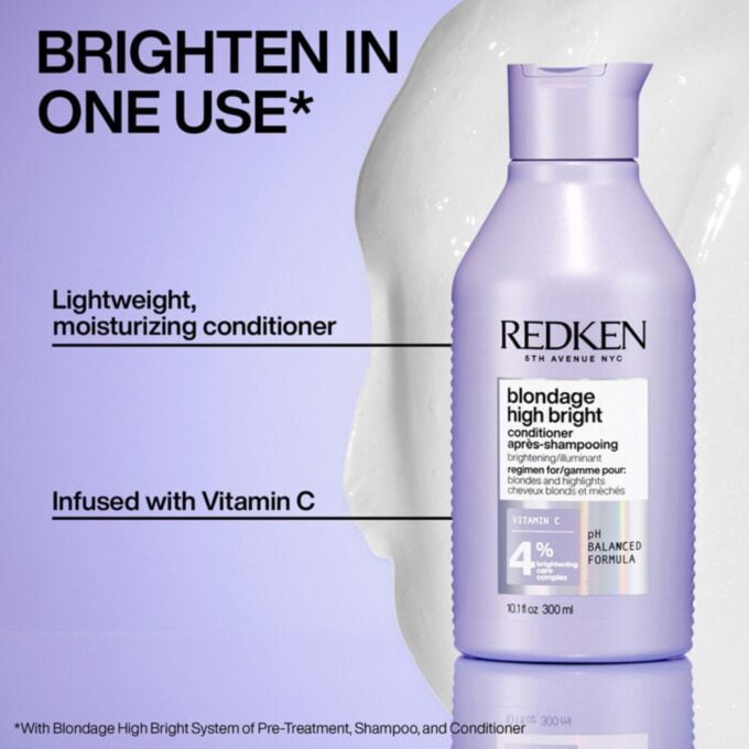 Redken Color Extend Blondage High Bright Conditioner 300ml Halo Hair & Skin - rosehipskincare.com.au