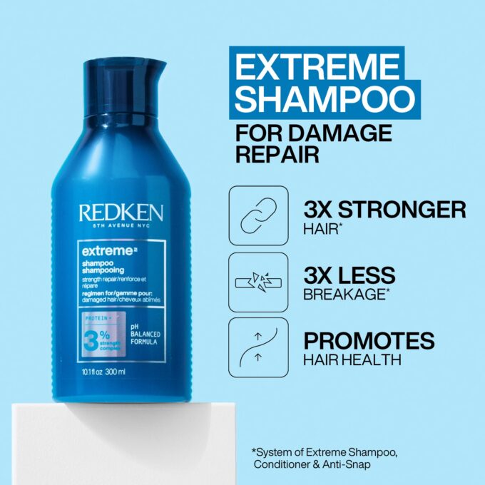 Redken Extreme Strengthening Shampoo and Conditioner 500ml Bundle Halo Hair & Skin - rosehipskincare.com.au