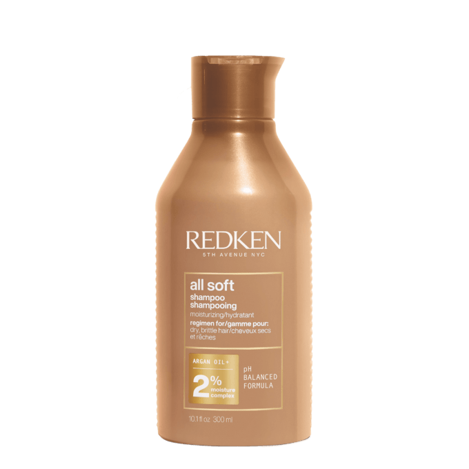 Redken All Soft Shampoo 300ml Halo Hair & Skin - rosehipskincare.com.au