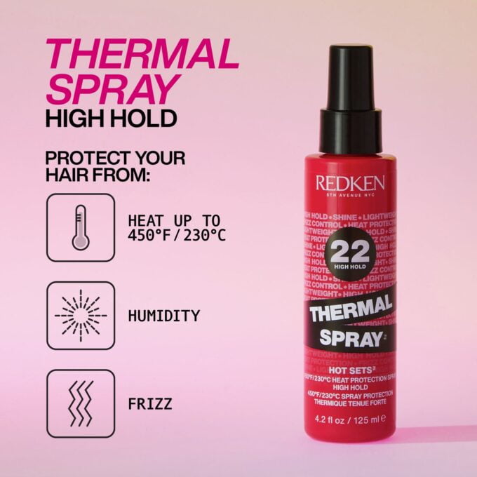 Redken Thermal Spray High Hold 125ml Halo Hair & Skin - rosehipskincare.com.au